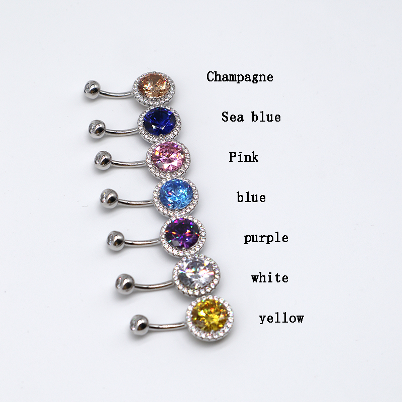 MIQIAO 925 スターリングシルバーピアスへそリング円 - Yellow Body Jewelry のレビューと価格
