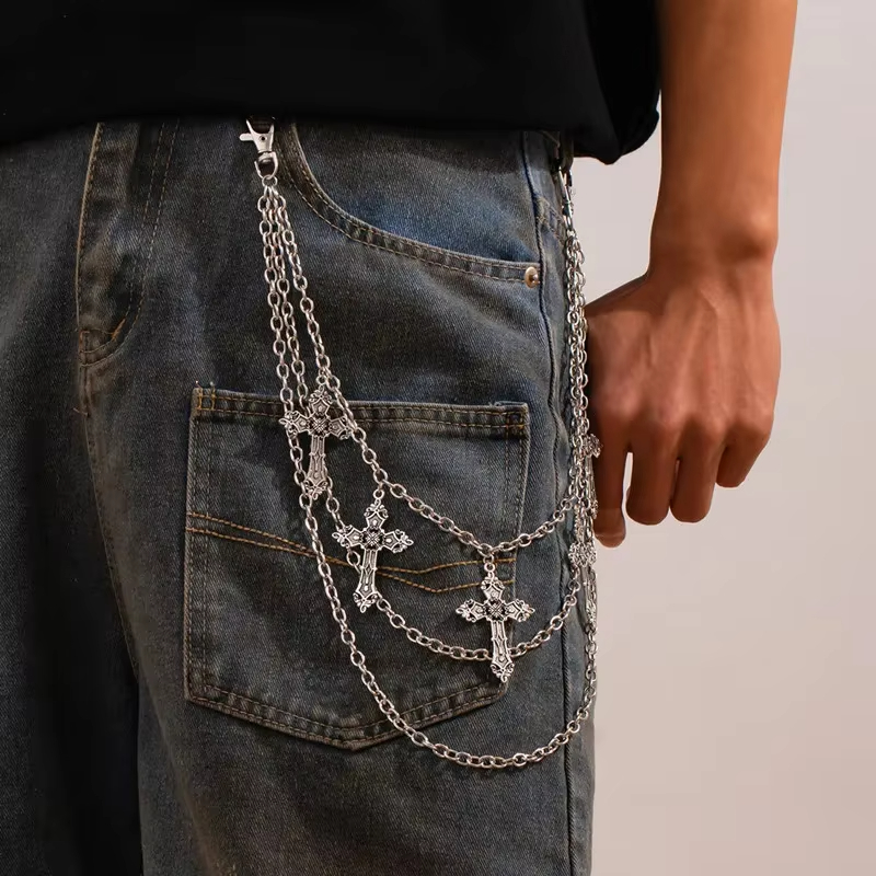 ファッションパンクメタルパンツチェーン、ヒップホップウエスト - Body Jewelry By The Chain Gang のレビューと価格