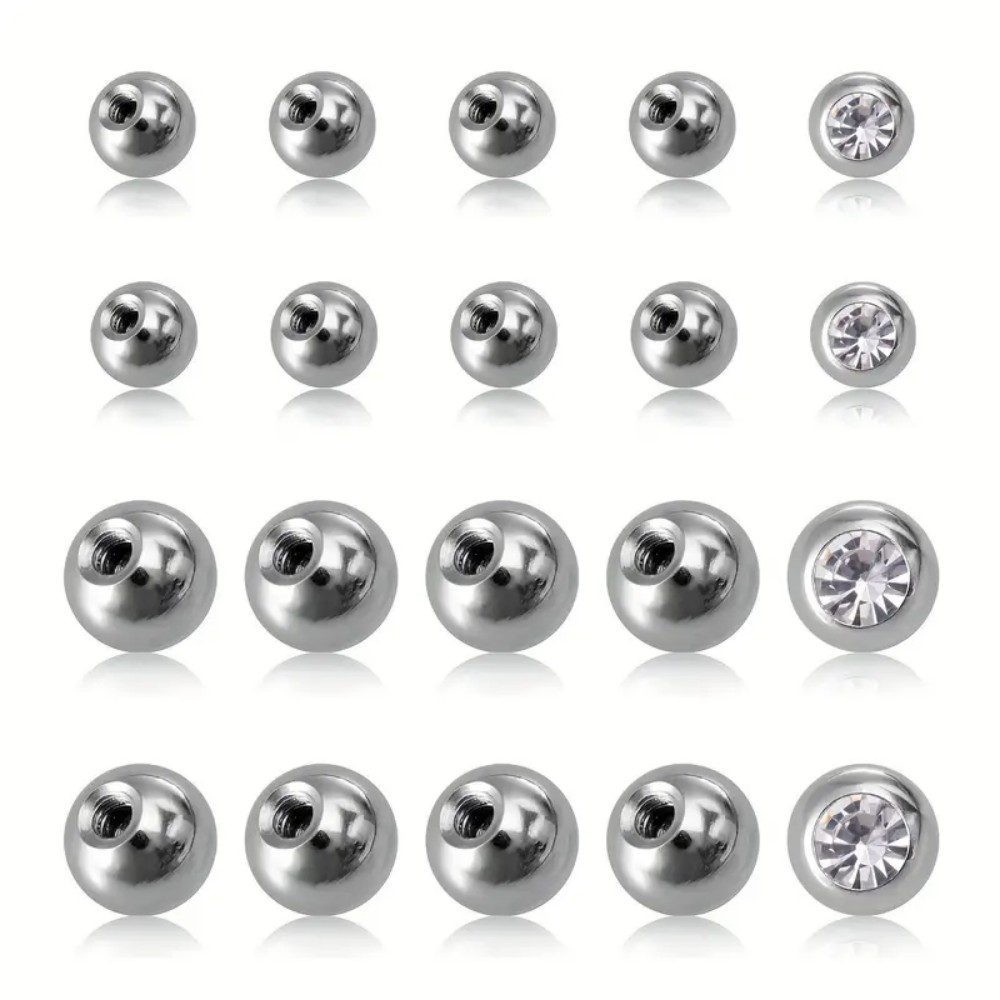 10 個ピアスボール 3 ミリメートル 5 ミリメートルステ - Body Jewelry Store のレビューと価格