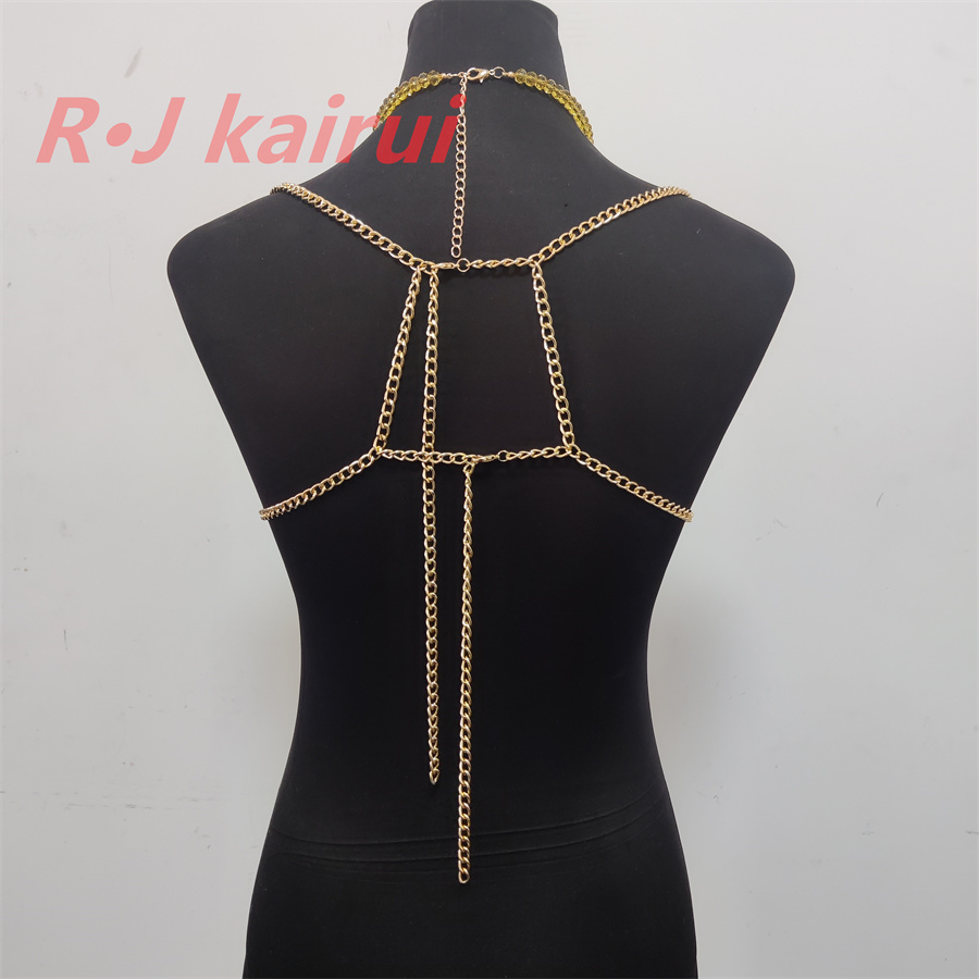 RJ ファッションセクシーなメタルイエローレッドクリスタルガ - Yellow Body Jewelry のレビューと価格