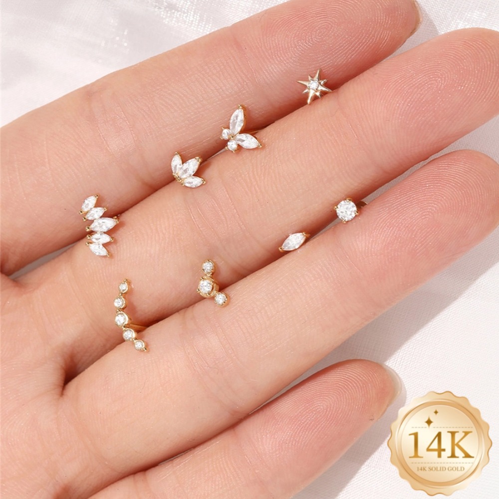 DIeSchein 14Kソリッドゴールド製女性用軟骨ピアス - Septum Clicker Ring のレビューと価格