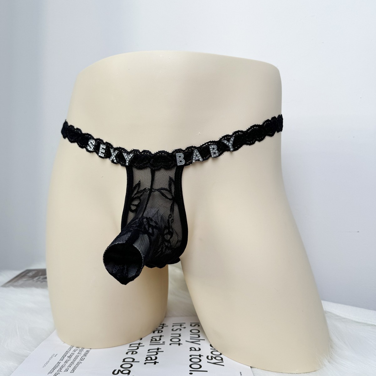 男性用のパーソナライズされたパンティー,伸縮性のある下着,バ - Body Jewelry Names のレビューと価格