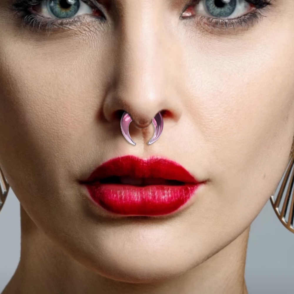 Doearko 1 個ファッション居心地の良いガラスストレッ - Septum Clicker Ring のレビューと価格