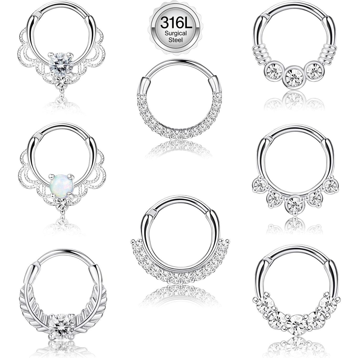 Drperfect 16 グラムセプタムクリッカーリングステ - Septum Clicker Ring のレビューと価格