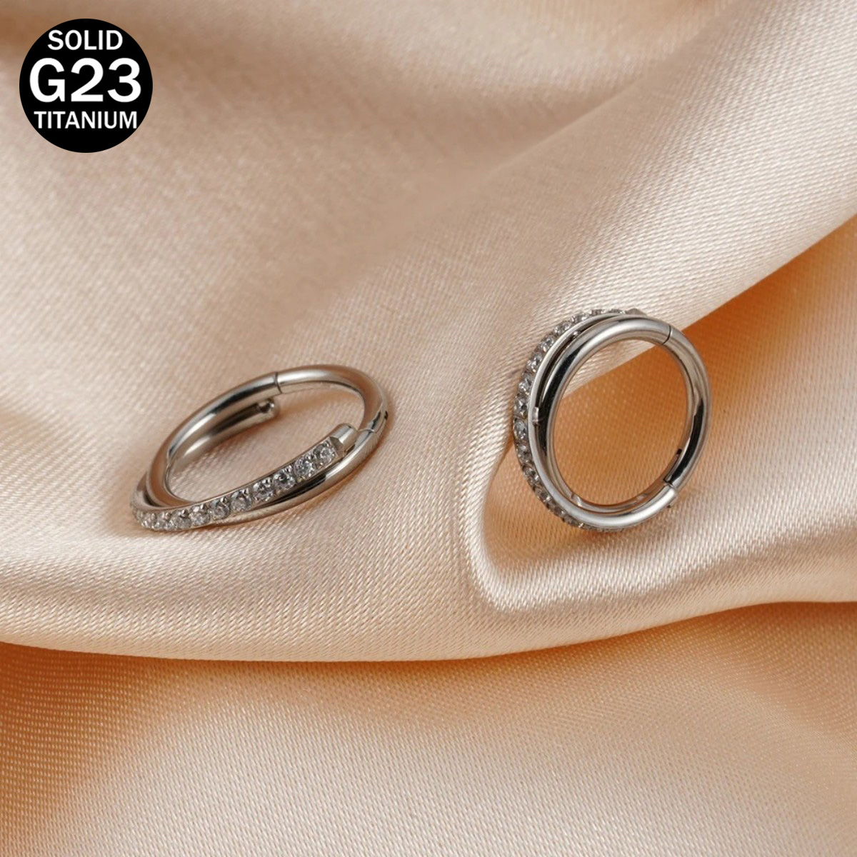 軟骨螺旋Rook Septum Daith Tragus用1 - Septum Clicker Ring のレビューと価格