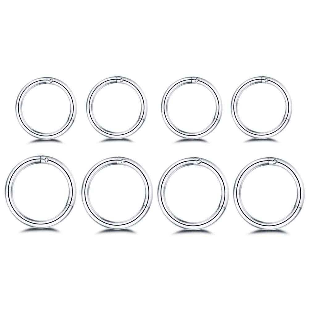 外科用ステンレススチールスタッド,ミニイヤリング,ノーズリン - Septum Clicker Ring のレビューと価格